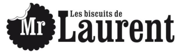 Tablette chocolat noir et blanc - Les biscuits de Mr. Laurent