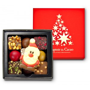 Coffret sapin de NOËL Assortiment - Comptoir du cacao 90g