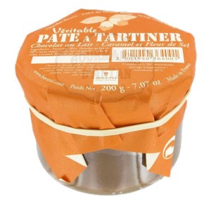 Pâte à tartiner (Véritable) Chocolat LAIT - CARAMEL et FLEUR DE SEL - 200g