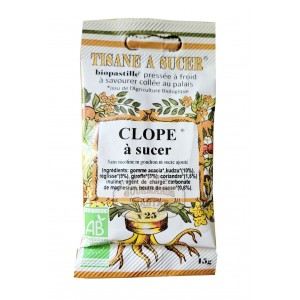 Biopastilles à sucer de CLOPE biologique - 15g (25 pastilles)