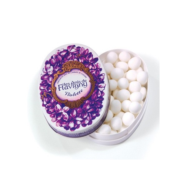 Anis de flavigny VIOLETTE, bonbon violette, boite ovale 50g