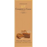 Tablette Pralinée Feuilletée Caramel au Beurre Salé Comptoir du Cacao - 100g