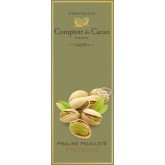 Tablette Pralinée Feuilletée Noisette & Pistache Comptoir du Cacao - 100g
