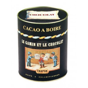 Cacao nature en poudre Chapon - Boite ronde 250 g