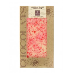 Tablette chocolat blanc Coquelicot - Bovetti