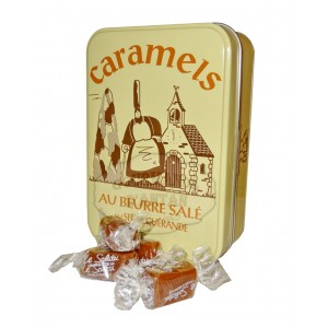 Caramels tendres au beurre salé - Boite fer collector Mam Goudig 150g