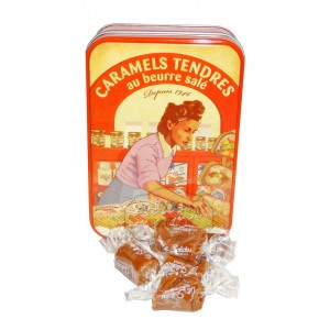 Caramels tendres au beurre salé - Boite fer collector 150g