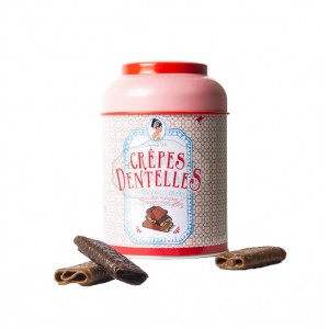 Crêpes dentelles Chocolat noir et lait - Boite métal 100g