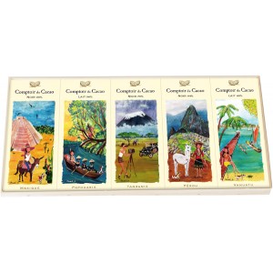 5 mini Tablettes "Pures Origines" 67g -  Comptoir du Cacao