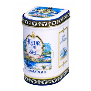 Fleur de sel de Camargue Bio Provence d'Antan - Boite fer luxe 125g