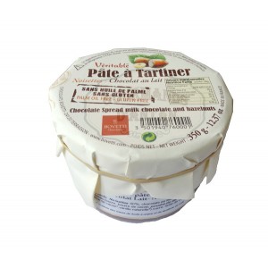 Véritable pâte à tartiner Bovetti NOISETTES - Chocolat LAIT 350g