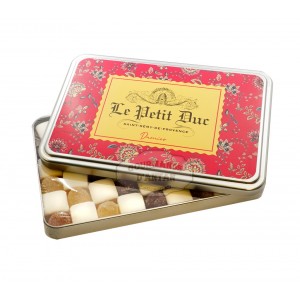 Damier Calissons & Pâtes de fruit Le Petit Duc - Boite fer 275g