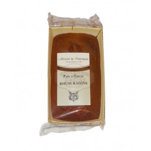 Pain d' épices RHUM - RAISINS Mulot & Petitjean - 180g