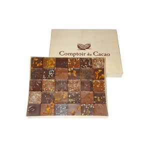 Coffret 30 Pralinés Feuilletés - Comptoir du Cacao - 300g