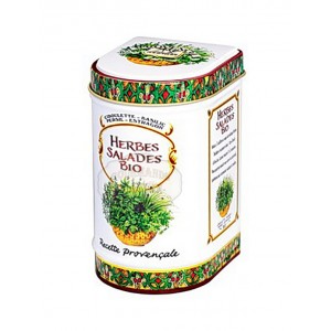 Herbes Salades Bio Provence d'Antan - Boite fer luxe 15g