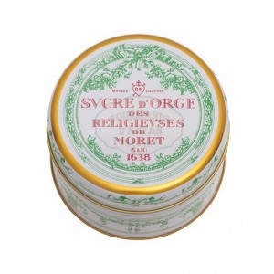 Sucre d'orge des Religieuses de Moret - Boite collection ronde 250g 