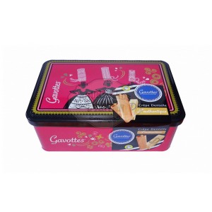 Crêpes dentelle NATURE - Coffret métal "Bigoudène Rose" 200g - Gavottes