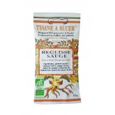 Biopastilles de tisane à sucer Réglisse - Sauge biologique - 15g (25 pastilles)