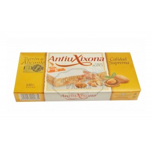 Turrón (nougat) de Alicante (IGP) - Etiquette blanche - Antiu Xixona 200g