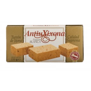 Turrón (nougat) de Jijona (IGP) - Etiquette blanche - Antiu Xixona 200g