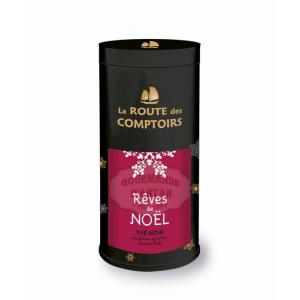 Thé noir BIO (épices, agrumes, fleurs, fruits) - Rêves de Noël - La Route des Comptoirs