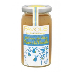 Confiture 100% Poire à la Vanille - Favols 250g