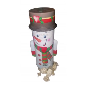 Bonhomme de neige Noël - Nougat Jonquier - Boite métal 200g