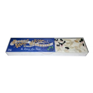 Nougat Blanc Tendre MYRTILLE - Nougat Jonquier - Barre 125g