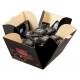Monbana Carrés de chocolat Noir Pures Origines  - Boîte Tulipe 220g 