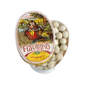 Anis de Flavigny GINGEMBRE Bio - Boite Ovale 50g