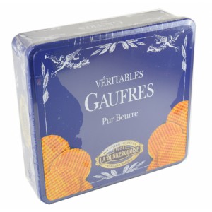 Véritable Gaufre pur Beurre La Dunkerquoise - Boite métal carré 700g