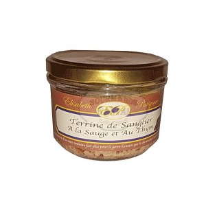 Terrine de Sanglier à la sauge et au thym  - Elisabeth Patignac 180g