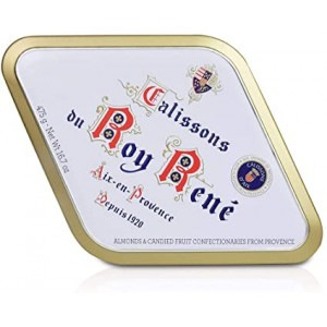 Calissons d'Aix Le Roy René - boite métal losange 475g (36 calissons)